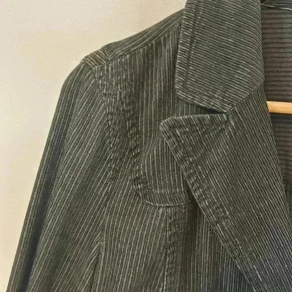 LOFT Corduroy Elbow Patch Blazer Dark Green Size 10 - Picture 7 of 7